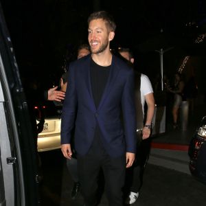 Calvin Harris sortant du Skyspace party à Los Angeles le 14 juillet 2016.