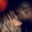 Khloé Kardashian officialise avec son chéri Tristan Thompson sur Snapchat. Photo publiée le 17 septembre 2016