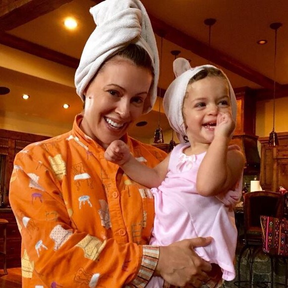 Alyssa Milano et sa fille Elizabella sur Instagram, septembre 2016