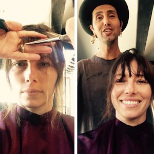 Jessica Biel dévoile sa nouvelle coupe de cheveux sur Instagram (septembre 2016).