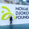 Inauguration de la fondation de Novak Djokovic à Sophia Antipolis, la Mouratoglou Tennis Academy, le 19 septembre 2016
