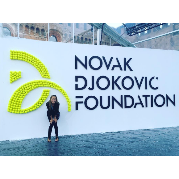 Inauguration de la fondation de Novak Djokovic à Sophia Antipolis, la Mouratoglou Tennis Academy, le 19 septembre 2016
