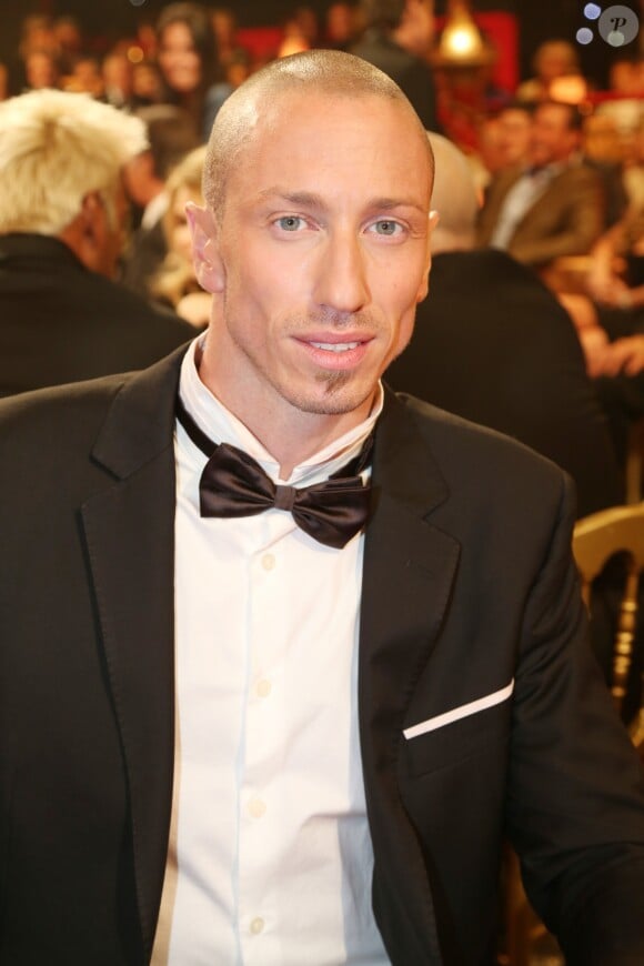 Exclusif - Frédérick Bousquet à l'enregistrement de l'émission "Le plus grand cabaret du monde" le 8 avril 2014.