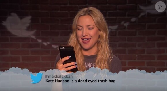 Kate Hudson - Mean Tweets, septembre 2016.