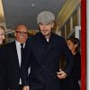 David Beckham a assisté au défilé de mode printemps-été 2017 "Kent & Curwen" lors de la fashion week de Londres. Le 17 septembre 2016