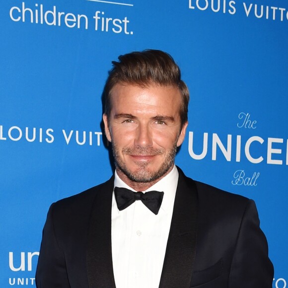 David Beckham à la 6ème soirée de gala biannuel UNICEF Ball 2016, en partenariat avec Louis Vuitton, à l'hôtel Beverly Wilshire Four Seasons à Beverly Hills, le 12 janvier 2016