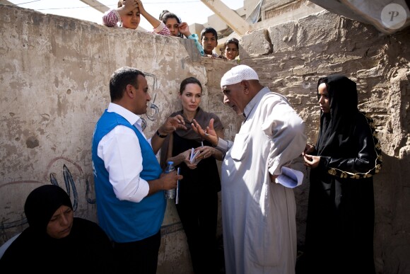 Angelina Jolie en Irak le 16 septembre 2012.