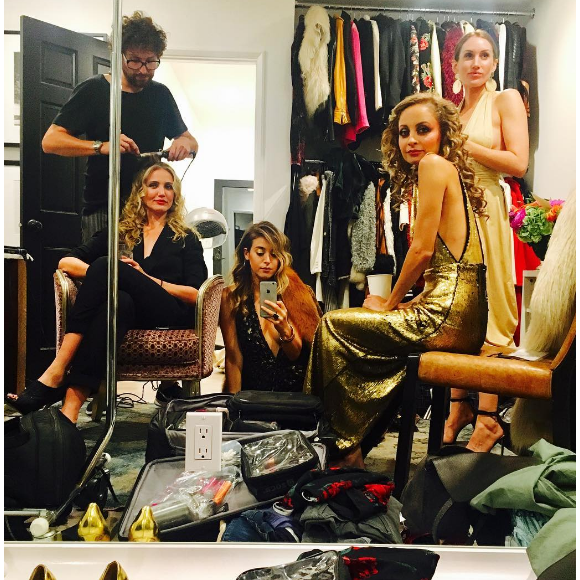 Nicole Richie se prépare pour sa soirée d'anniversaire avec ses copines. Photo publiée sur Instagram le 25 septembre 2016