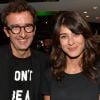Cyrille Eldin et sa compagne Sandrine Calvayrac à la soirée pour le lancement du jeu vidéo "FIFA 17" au Cercle Cadet à Paris le 26 septembre 2016. © Veeren