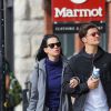Katy Perry et Orlando Bloom se promènent en amoureux dans les rues de Aspen le 8 avril 2016