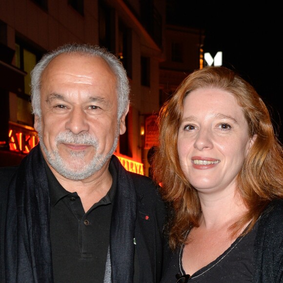 Francis Perrin avec sa femme Gersende à la seconde édition des "Trophées du bien être" organisée au théâtre de la Gaîté-Montparnasse à Paris le 26 septembre 2016 @Coadic Guirec