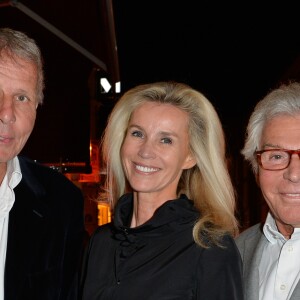 Patrick Poivre d'Arvor (PPDA), Jean-Daniel Lorieux et sa femme Laura Restelli-Brizard - Seconde édition des "Trophées du bien être" au profit de la célèbre fondation "La Maison de Solenn - Maison des adolescents de Cochin (AP-HP)" au théâtre de la Gaîté-Montparnasse à Paris, France, le 26 septembre 2016. © Coadic Guirec/Bestimage26/09/2016 - Paris