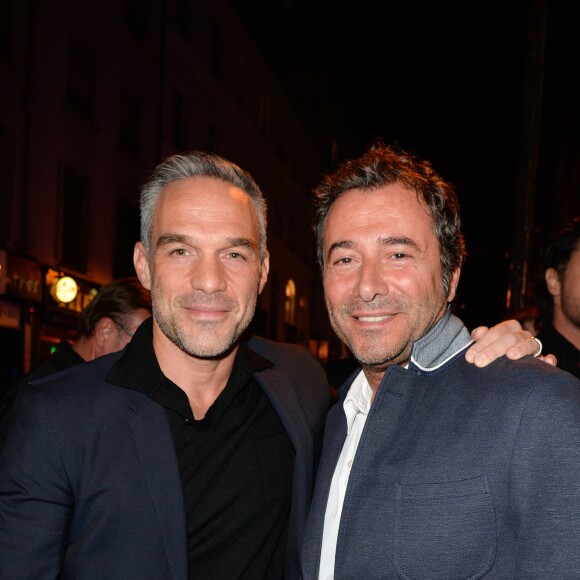 Philippe Bas et Bernard Montiel - Seconde édition des "Trophées du bien être" au profit de la célèbre fondation "La Maison de Solenn - Maison des adolescents de Cochin (AP-HP)" au théâtre de la Gaîté-Montparnasse à Paris, France, le 26 septembre 2016. © Coadic Guirec/Bestimage26/09/2016 - Paris