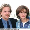 Kiefer Sutherland et Julia Roberts en 1990 à Deauville