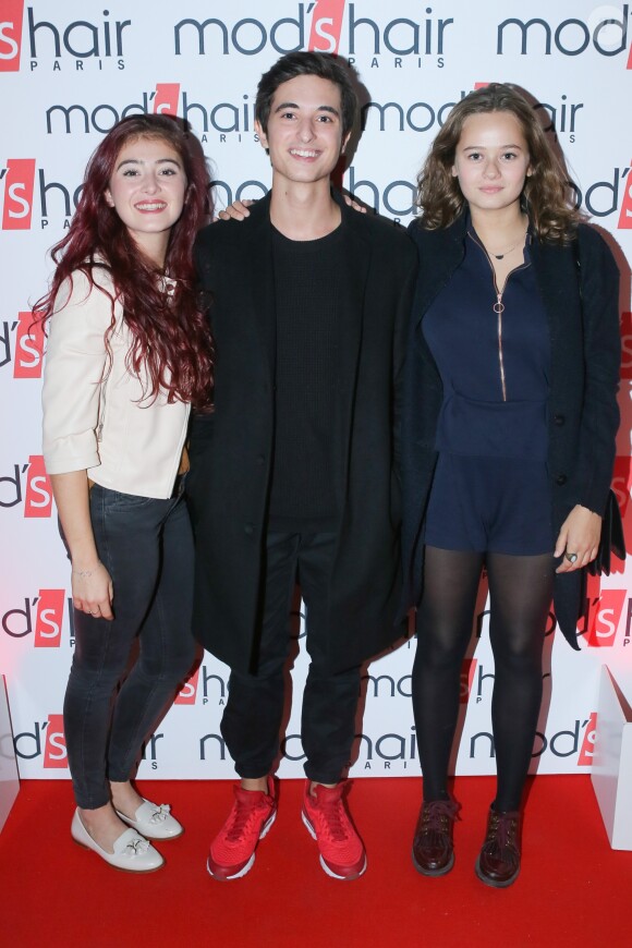 Exclusif - Lucie Fragedet, Orféo Campanella, Camille Aguilar - Inauguration du nouveau salon de coiffure "Studio" de Mod's Hair" à Paris, le 26 septembre 2016. © CVS/Bestimage