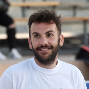 Exclusif - Laurent Ournac, parrain de la Ligue Contre l'Obésité participe à un tournoi de beach tennis à l'Odysseum de Montpellier. Le 11 septembre 2016 © Giancarlo Gorassini / Bestimage