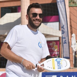 Exclusif - No Web No Blog - Laurent Ournac, parrain de la Ligue Contre l'Obésité participe à un tournoi de beach tennis à l'Odysseum de Montpellier. Le 11 septembre 2016 © Giancarlo Gorassini / Bestimage No Web No Blog pour Belgique et Suisse11/09/2016 - Montpellier