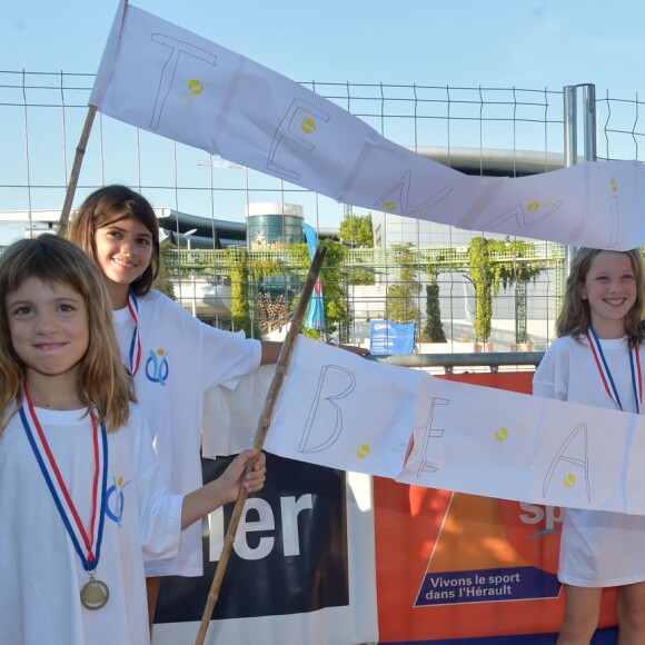 Exclusif - Laurent Ournac, parrain de la Ligue Contre l'Obésité participe à un tournoi de beach tennis à l'Odysseum de Montpellier. Le 11 septembre 2016 © Giancarlo Gorassini / Bestimage