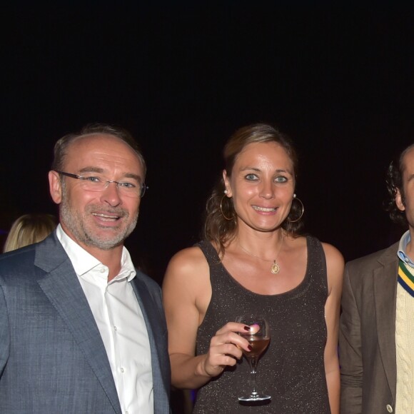 Exclusif - David Nocca, Séverine Beltrame, Guillaume Pourcher et Laurent Ournac lors de la soirée de la Ligue Contre l'Obésité au Domaine de Verchant à Montpellier. Le 10 septembre 2016 © Giancarlo Gorassini / Bestimage