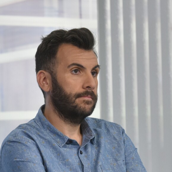 Exclusif - Laurent Ournac et le professeur David Nocca invités sur le plateau du journal télévisé le "19/20" sur France 3 Languedoc pour parler de la ligue contre l'obésité à Montpellier, le 10 septembre 2016. © Giancarlo Gorassini/Bestimage