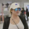 Lindsay Lohan à l'aéroport international d'Athènes  le 11 septembre 2016.