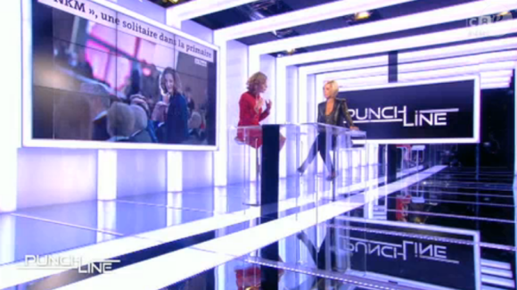 Laurence Ferrari interviewe Nathalie Kosciusko-Morizet dans "Punchline" sur C8. Le 2 octobre 2016.