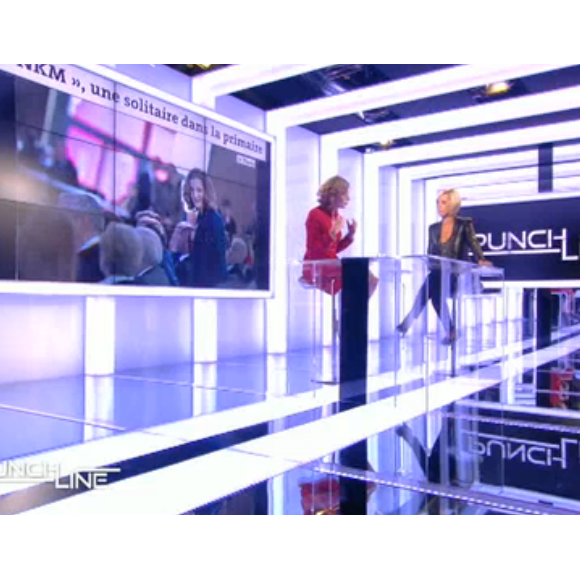 Laurence Ferrari interviewe Nathalie Kosciusko-Morizet dans "Punchline" sur C8. Le 2 octobre 2016.