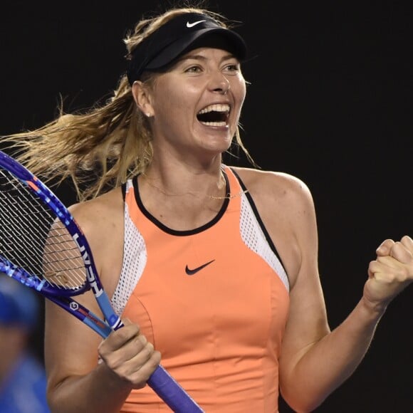 Maria Sharapova lors de l'Open d'Australie le 24 janvier 2016.