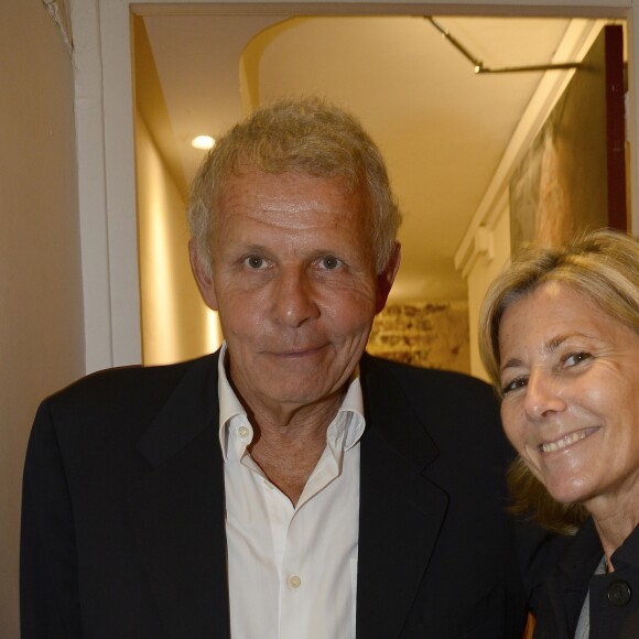 Patrick Poivre d'Arvor et Claire Chazal - Dernière de la pièce " Garde Alternée" avec PPDA au Théâtre de la Gaîté Montparnasse à Paris le 4 juin 2016. © Coadic Guirec / Bestimage