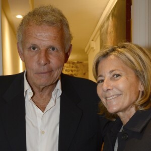 Patrick Poivre d'Arvor et Claire Chazal - Dernière de la pièce " Garde Alternée" avec PPDA au Théâtre de la Gaîté Montparnasse à Paris le 4 juin 2016. © Coadic Guirec / Bestimage