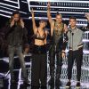 Cole Whittle, Joe Jonas, JinJoo Lee et Jack Lawless du groupe DNCE aux MTV Video Music Awards 2016 au Madison Square Garden. New York, le 28 août 2016.