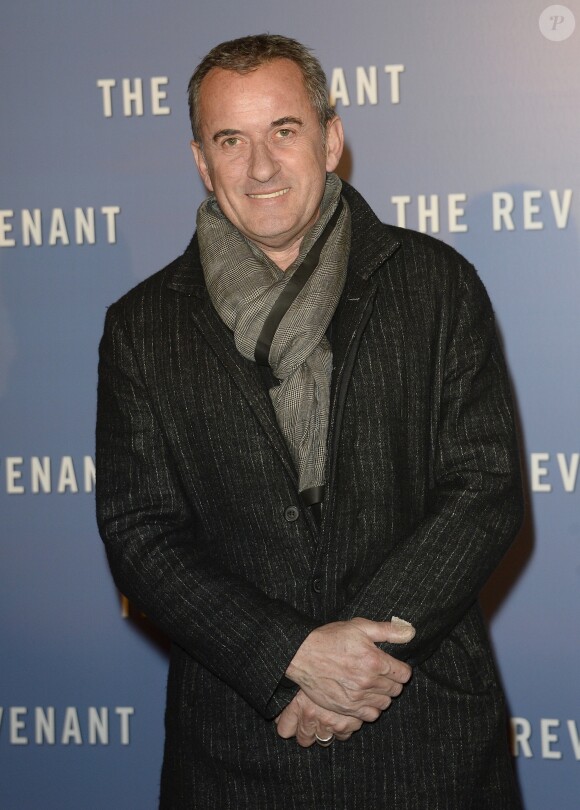 Christophe Dechavanne à l'avant-première du film "The Revenant" au Grand Rex à Paris, le 18 janvier 2016
