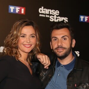 Sandrine Quétier et Laurent Ournac au photocall de l'émission "Danse Avec Les Stars - Saison 7" à Boulogne-Billancourt, le 28 septembre 2016