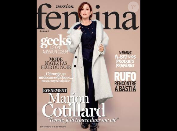 Couverture de Version Femina, supplément du JDD du 9 octobre 2016.