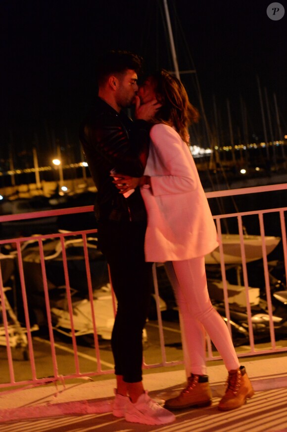 Exclusif - Ricardo et Nehuda (Les Anges 8) au nightclub le Gotha à Cannes pendant le 69e Festival International du Film de Cannes le 13 mai 2016.