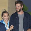 Miley Cyrus et Liam Hemsworth quittant le restaurant Nobu Malibu à Los Angeles le 15 juillet 2016