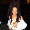 Rihanna arrive à son hôtel à New York, le 5 octobre 2016.