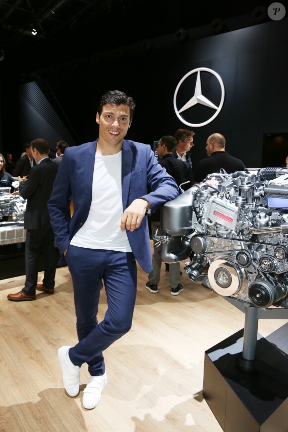 Taïg Khris - Stand Mercedes pendant la 119ème édition du Mondial de l'Automobile 2016 au Paris Expo Porte de Versailles à Paris, France, le 29 septembre 2016. © Rachid Bellak/Bestimage