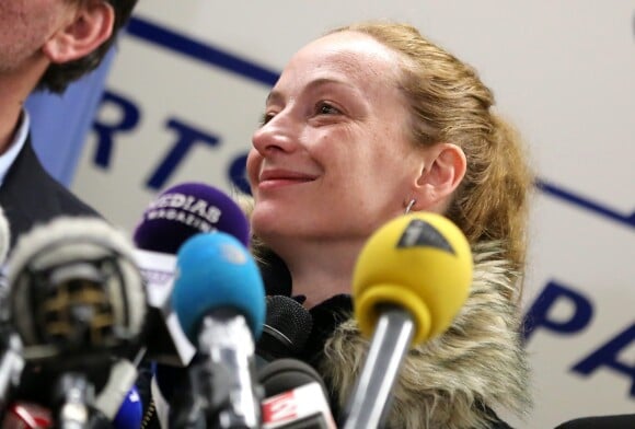 Liberation et retour en France de Florence Cassez apres sept ans de detention dans une prison mexicaine à Paris le 24 janvier 2013.