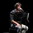 Exclusif -  Bertrand Cantat (ex-membre du groupe "Noir Désir" et actuel membre du groupe "Détroit") fait une pause dans sa carrière musicale et se lance dans une tournée de lecture de textes poétiques avec deux musiciens autour de lui. Son nouveau spectacle de lecture (Condor Live) est tiré du livre "Condor" de Caryl Ferey. C'est une oeuvre allégorique et hallucinée, d'un couple fuyant la mort dans le Chili d'après Pinochet. Cenon, le 22 septembre 2016. © Patrick Bernard/ Bestimage