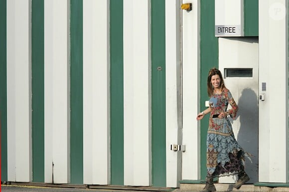 Kristina Rady rend visite à Bertrand Cantat à la prison du Muret, le 2 octobre 2004.