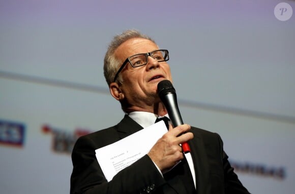 Thierry Fremaux lors de la remise du Prix Lumière 2016 à Catherine Deneuve durant le 8ème Festival Lumière à Lyon, le 14 octobre 2016