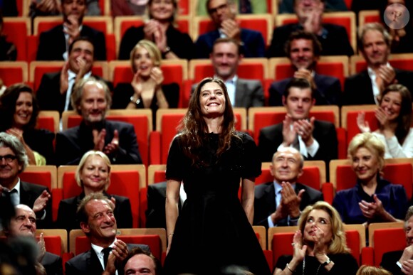 Chiara Mastroianni lors de la remise du Prix Lumière 2016 à Catherine Deneuve durant le 8ème Festival Lumière à Lyon, le 14 octobre 2016