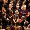 Pierre Lescure, Vincent Lindon, Quentin Tarantino, Régis Wargnier, Chiara Mastroianni, Catherine Deneuve, Gérard Collomb, Marisa Parades, Roman Polanski, Sandrine Kiberlain et Julie Depardieu lors de la remise du Prix Lumière 2016 à Catherine Deneuve durant le 8ème Festival Lumière à Lyon, le 14 octobre 2016