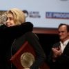 Roman Polanski, Bertrand Tavernier et Catherine Deneuve lors de la remise du Prix Lumière 2016 à Catherine Deneuve durant le 8ème Festival Lumière à Lyon, le 14 octobre 2016