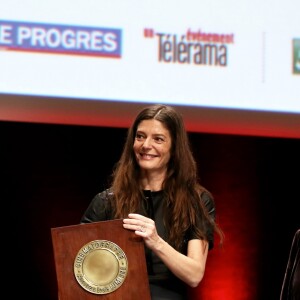 Catherine Deneuve, Chiara Mastroianni et Quentin Tarantino lors de la remise du Prix Lumière 2016 à Catherine Deneuve durant le 8ème Festival Lumière à Lyon, le 14 octobre 2016