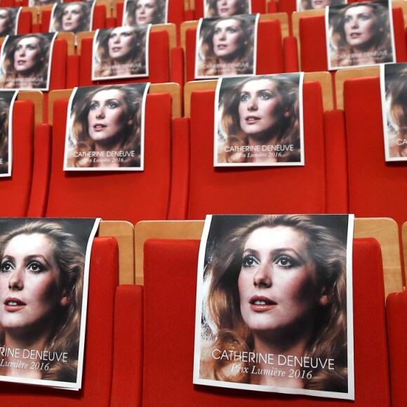 Remise du Prix Lumière 2016 à Catherine Deneuve durant le 8ème Festival Lumière à Lyon, le 14 octobre 2016