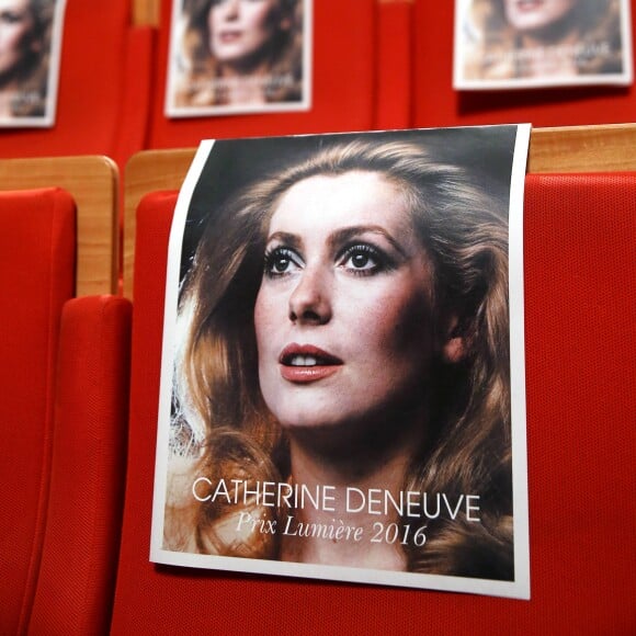 Remise du Prix Lumière 2016 à Catherine Deneuve durant le 8ème Festival Lumière à Lyon, le 14 octobre 2016