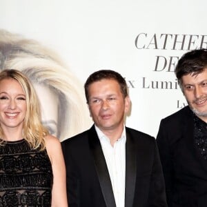 Ludivine Sagnier et des invités devant le photocall de la cérémonie du Prix Lumière lors du 8ème Festival Lumière à Lyon, le 14 octobre 2016