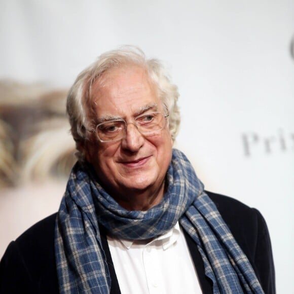 Bertrand Tavernier devant le photocall de la cérémonie du Prix Lumière lors du 8ème Festival Lumière à Lyon, le 14 octobre 2016